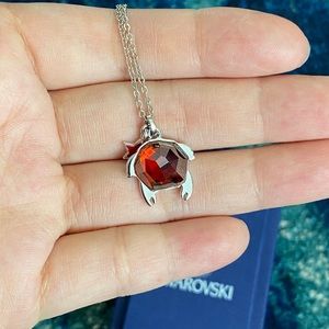 Swarovski Ruby Red Turtle and Star Pendant 1056123